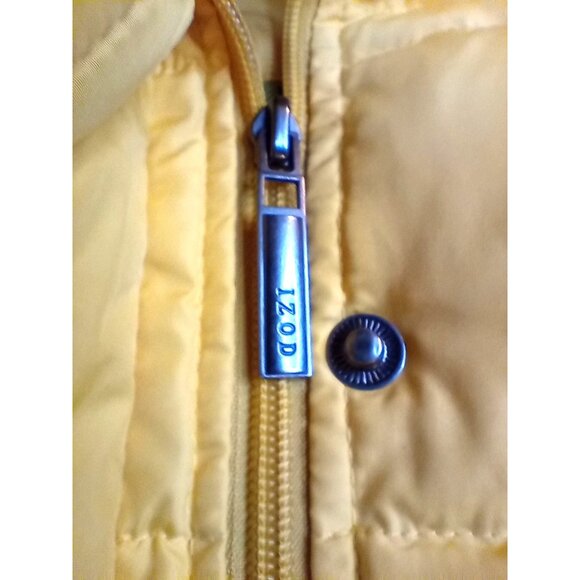 Izod Puff Vest Yellow Size Large PerformX Women Pocket Zip Down Feather - Picture 11 of 14